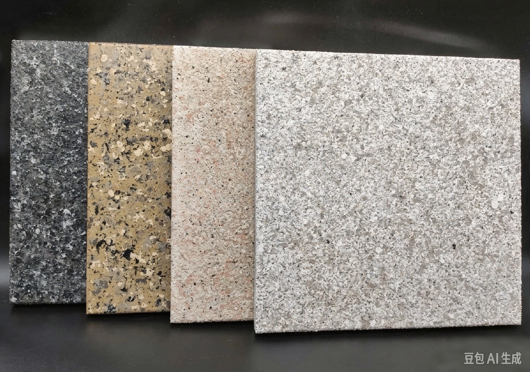 Stone imitation finish aluminium panel
