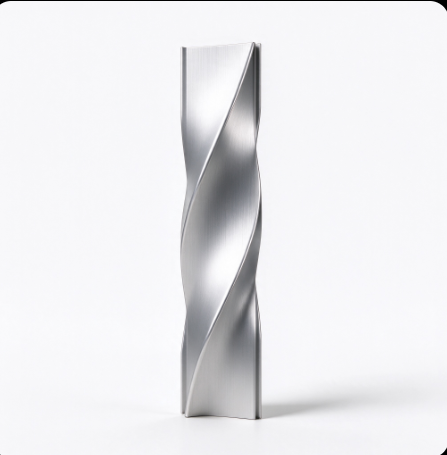 Twisted aluminium panel